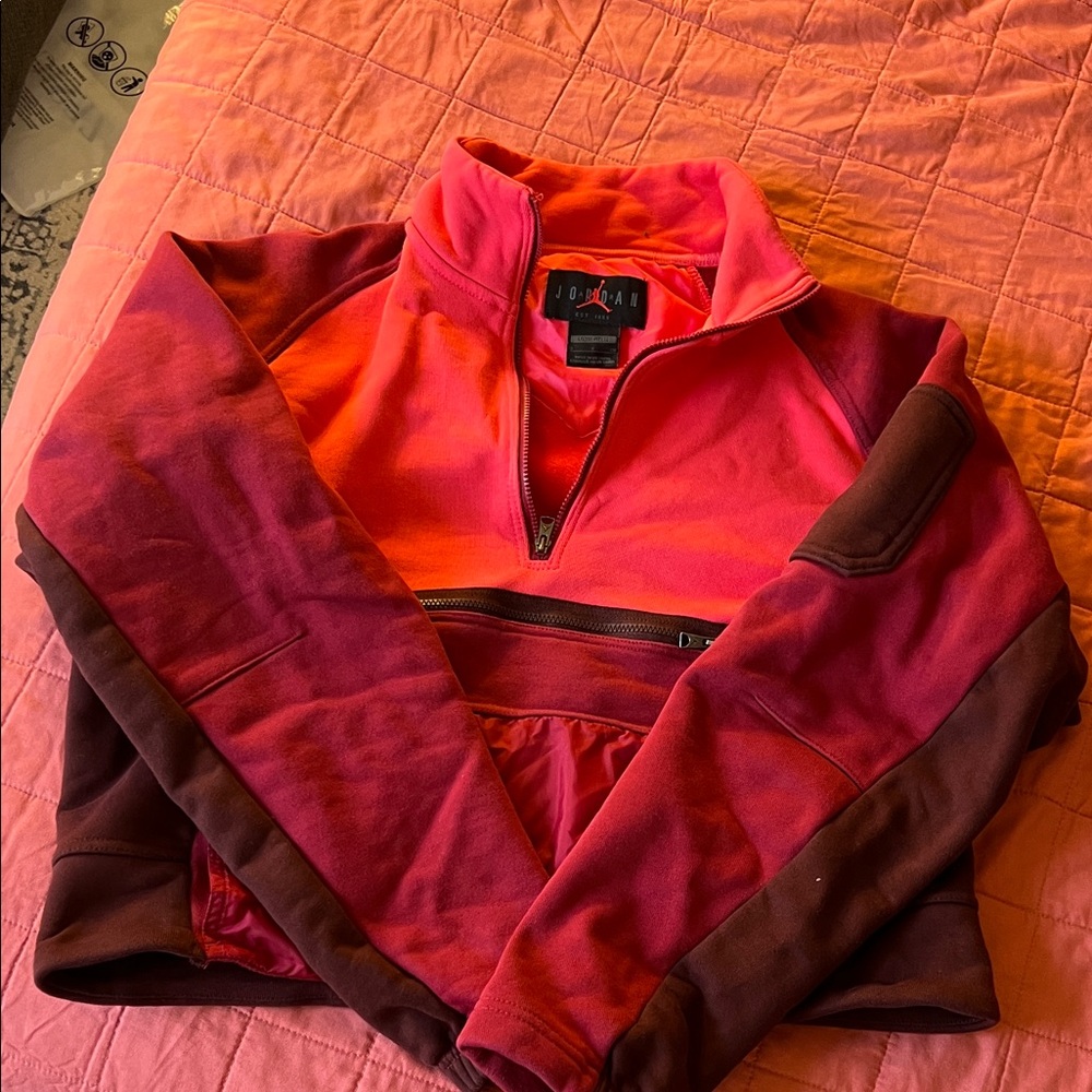 Pink Air Jordan Quarter-Zip Pullover